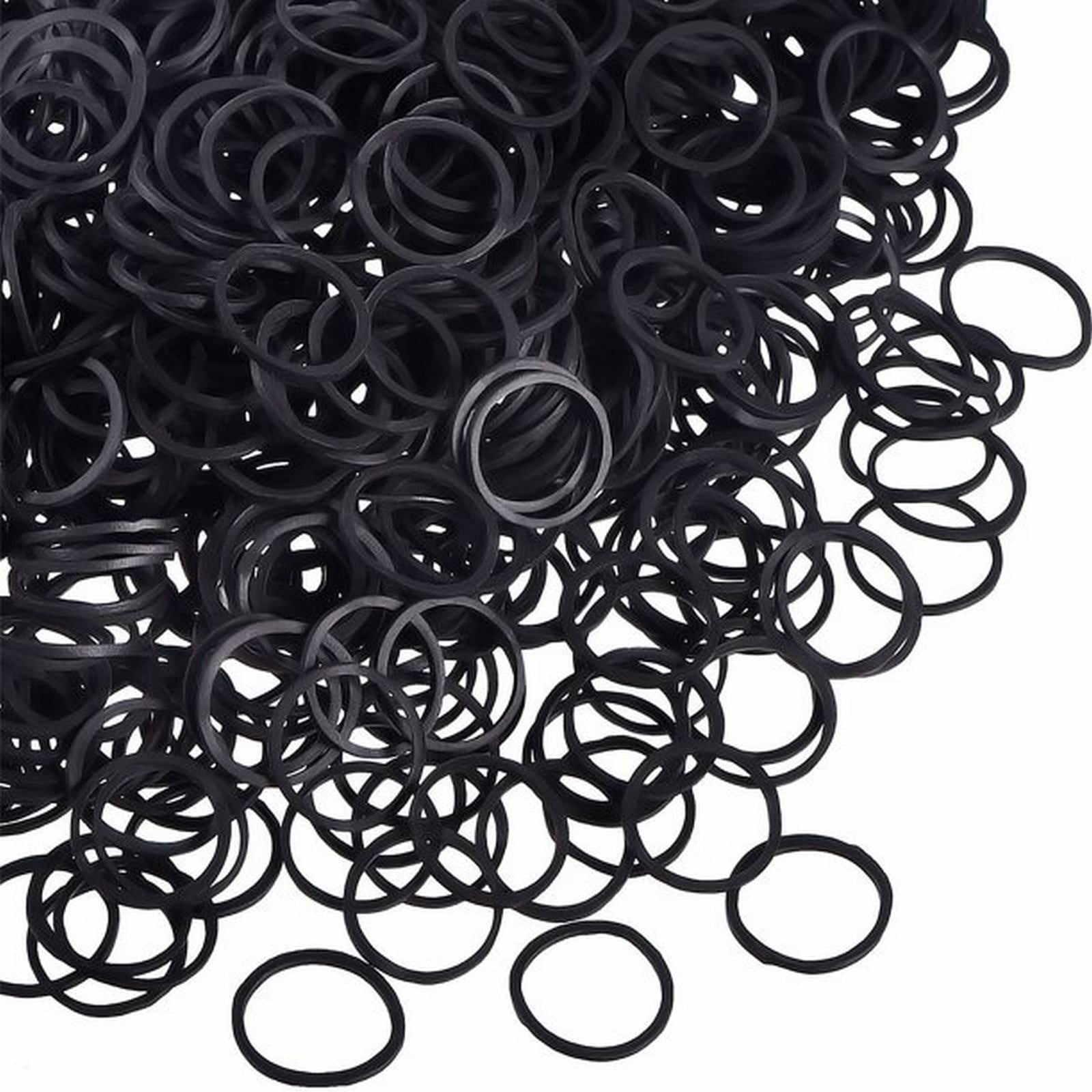 Proclaim Rubber Bands for Hair Clear Black Rubber Band Hairdressing