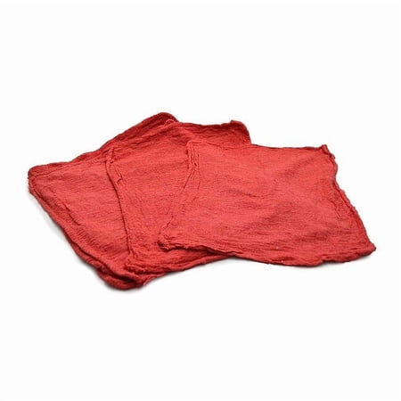 Proclean Basics Cotton Shop Towels 12" x 14" Red, 50PK Z21816