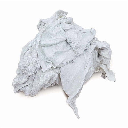 Proclean Basics Terry Cloth Cotton Cloth Rag 15 lb. Varies Sizes, White Z99201