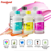 Procolored 6 * 250ml DTF ink CMYKW+Slutions Set for DTF Printer Direct To Film Printing Work With R1390/L1800/DX5 Printhead