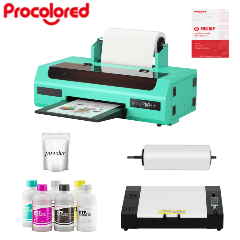 Procolored A3+ DTF L1800 Transfer Printer Direct to Film Printer with Roll  Feeder and Oven