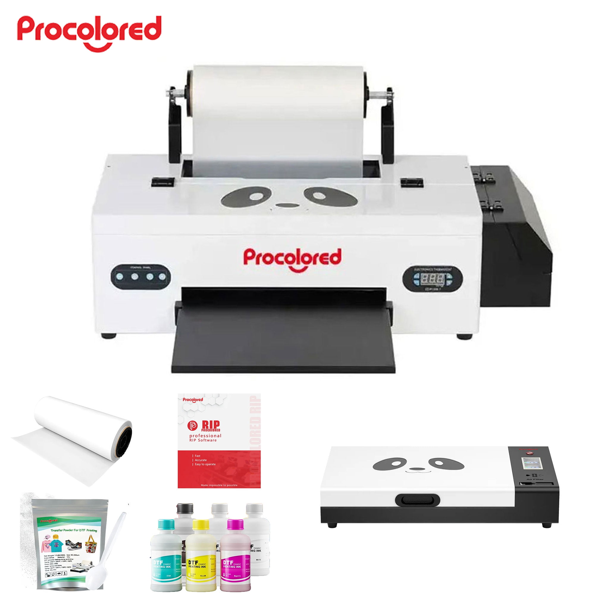Punehod 13" DTF Printer A3 R1390 DTF Apparel Printing Bundle Kit With Oven