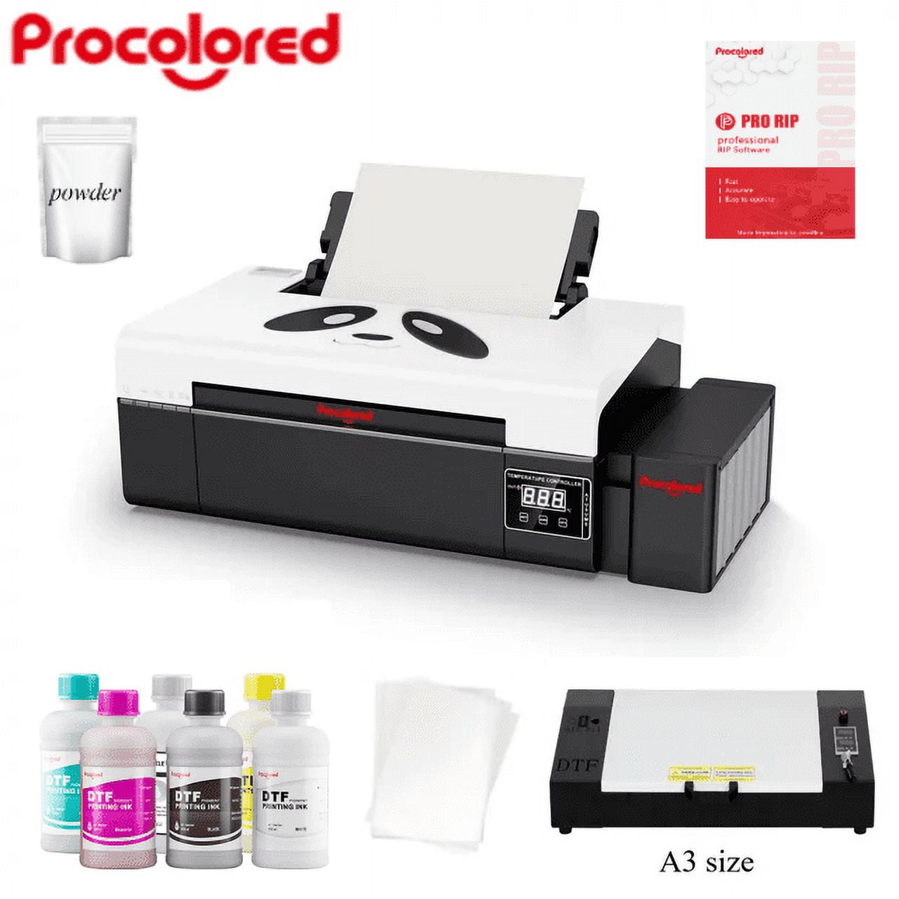 Procolored A4 DTF Printer L805 Direct to Film Dark / White Garments Printing