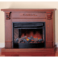 thumbnail image 1 of Procom Deluxe Full Size Electric Fireplace with Remote Control Dark Oak Finish Model# SFE33RE-DO, 1 of 5