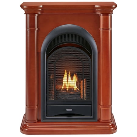 Procom Dual Fuel Vent Free Gas Fireplace- 15,000 BTU T-Stat Control Apple Spice- Model-PCS150T-3AS