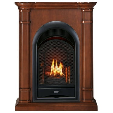 Procom Dual Fuel Vent Free Gas Fireplace- 15,000 BTU T-Stat Control Apple Spice- Model-PCS150T-3AS