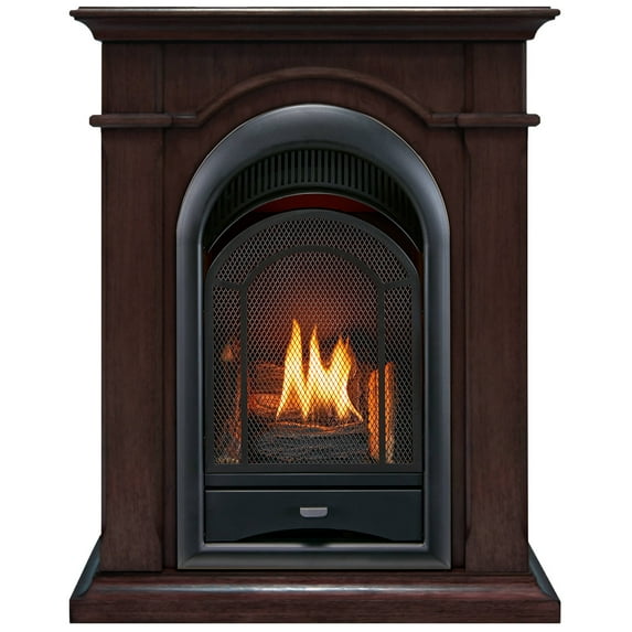 Procom Dual Fuel Vent Free Gas Fireplace System 15,000 BTU, T-Stat Control, Chocolate Model# PCS150T-CH