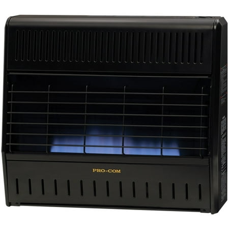 Procom MNSD300TGA 30,000 BTU Dual Fuel Blue Flame Heater - Black