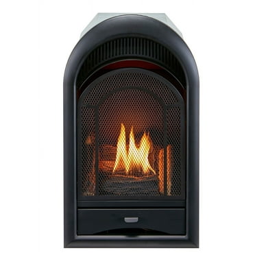 Procom Dual Fuel Vent less Gas Fireplace Insert - Arched Door, 15,000 BTU, T-Stat Control - Model# PCS150T