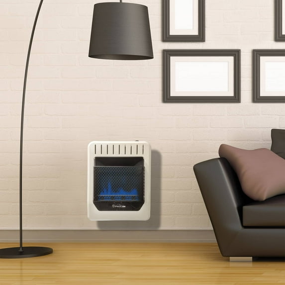 Procom Heating Natural Gas Vent Free Blue Flame Gas Space Heater - 10,000 BTU, T-Stat Control - Model# MN100TBG