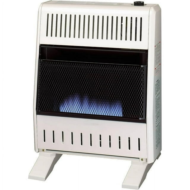 Indoor Use Ventless Natural Gas Blue Flame Heater, 20,000BTU
