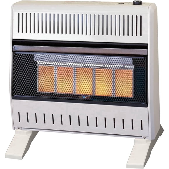Procom Heating Natural Gas Vent Less Infrared Plaque Heater with Base Feet, 30,000BTU T-Stat Control, Model# MN300TPA-B