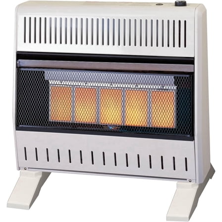 Procom Heating Natural Gas Vent Less Infrared Plaque Heater with Base Feet, 30,000BTU T-Stat Control, Model# MN300TPA-B