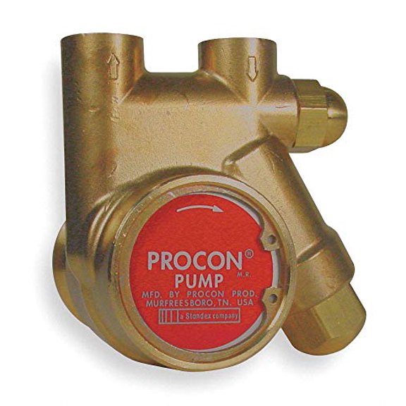 Procon 3/8" Brass Rotary Vane Pump, 154 Max. Flow (GPH) - 111A140F11AA 250 J101