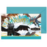 Procos How To Train Your Dragon Birthday Party Paper Invitations 6 Count