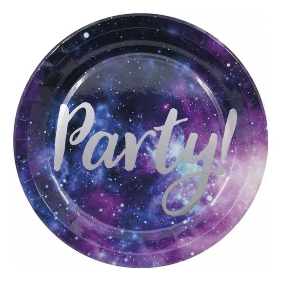 Procos Partyware Paper Galaxy Party Plates (Pack of 8)