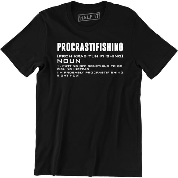 Procrastifishing Noun - Funny Outdoor Fish Lover Men's Tee