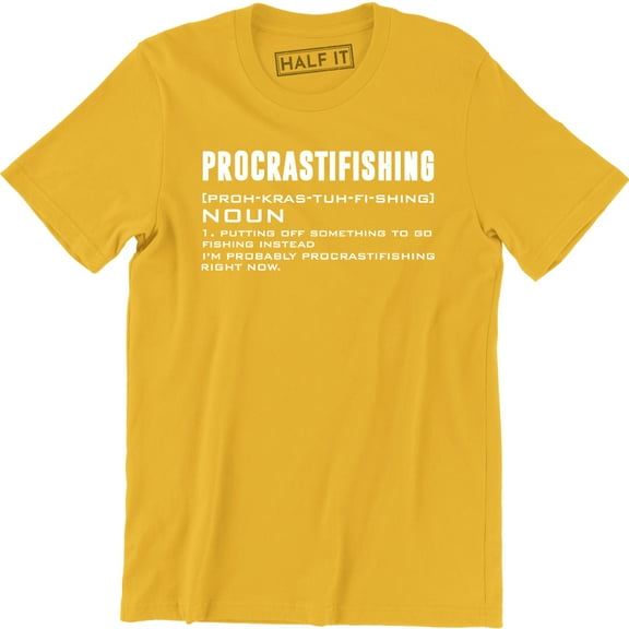 Procrastifishing Noun - Funny Outdoor Fish Lover Men's Tee
