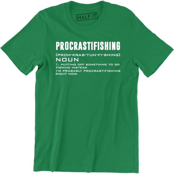 Procrastifishing Noun - Funny Outdoor Fish Lover Men's Tee