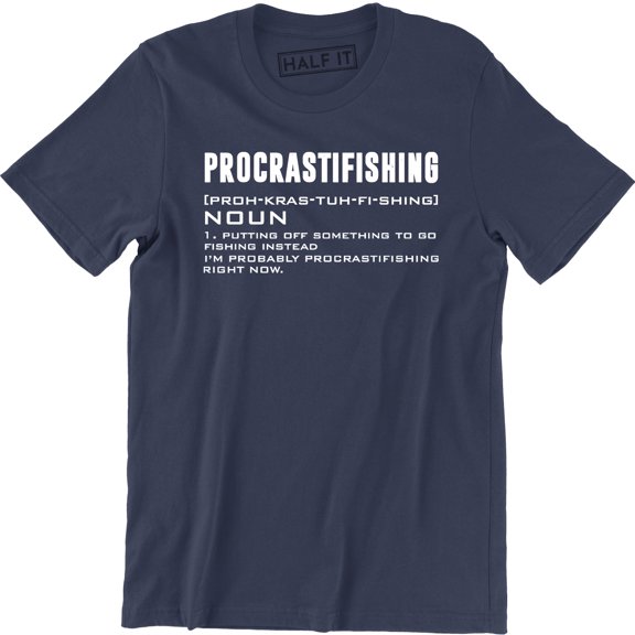 Procrastifishing Noun - Funny Outdoor Fish Lover Men's Tee