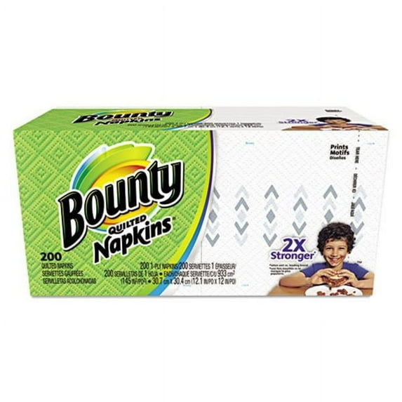 Procter & Gamble 12.1 x 12 in. 1-Ply Quilted Napkins, Prints - 200 Per Pack