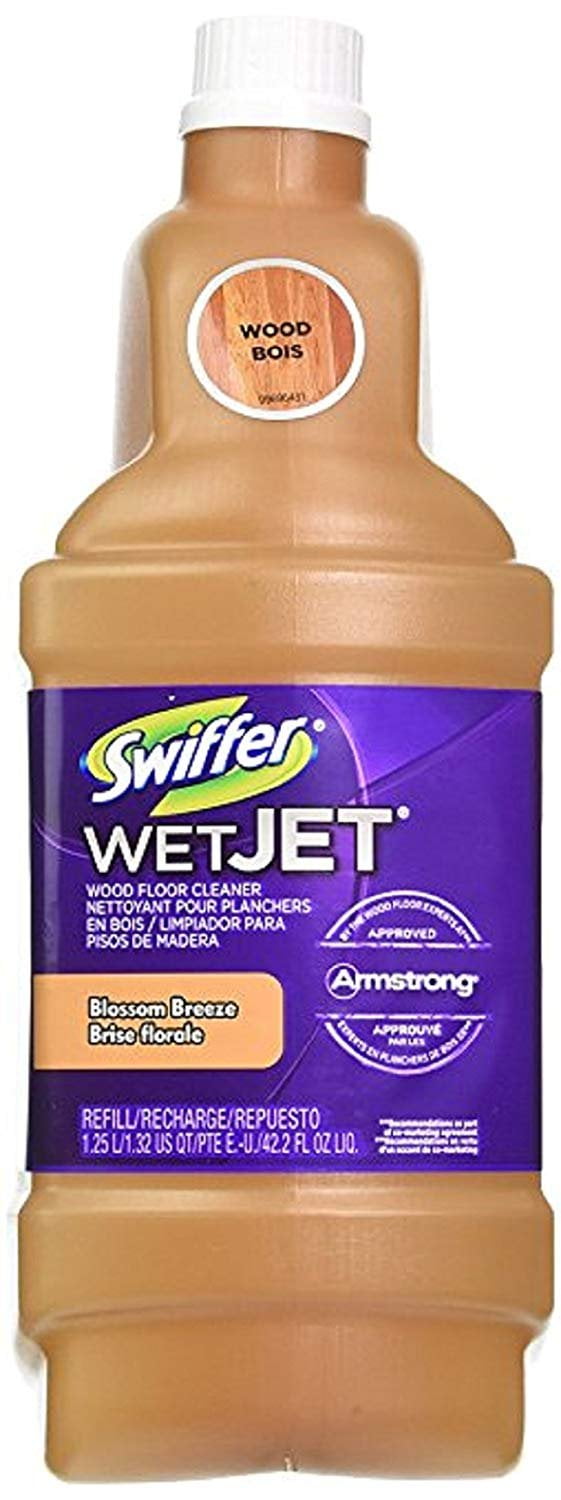 Swiffer WetJet Wood - Pack économique 2 x 1,25 L - Agent de nettoyage