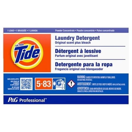 Procter & Gamble 3700008921 Tide Powder with Bleach Laundry Detergent Coin Vend - 156 per Case