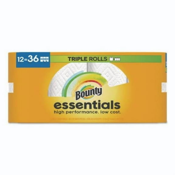 Procter & Gamble PGC16681 Essentials Select-A-Size Kitchen Roll Paper Towel, White - Pack of 12