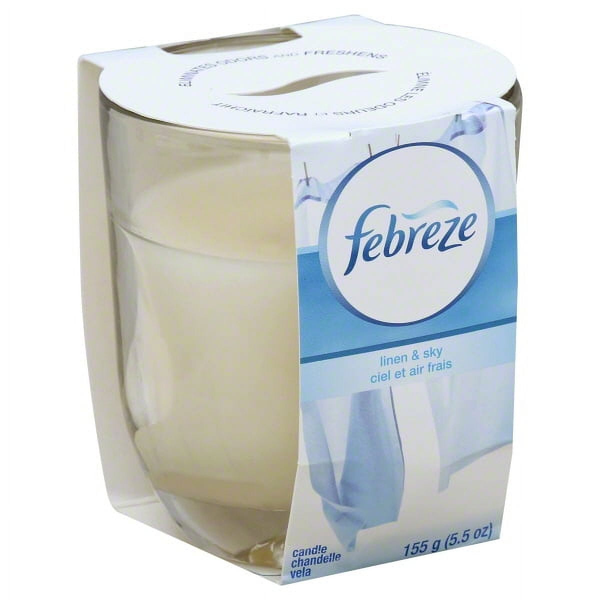 Procter & Gamble, Febreze Linen & Sky Candle, 5.5 oz - Walmart.com