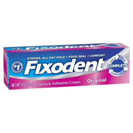 Fixodent Denture Adhesives Cream, Original - 1.4 Oz (Case of 24)