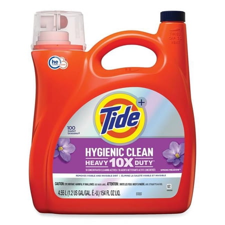 Procter & Gamble Hygienic Clean Heavy 10x Duty Liquid Laundry Detergent - Spring Meadow - 154 oz Bottle - Pack of 4