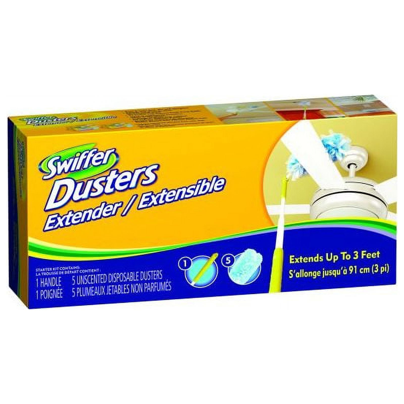 Procter & Gamble Swiffer Duster Extended Handle and 3 Dusters Per Box, 1 Box
