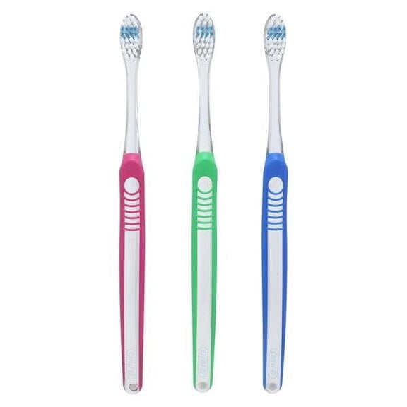 Proctor & Gamble 80799985 Oral-B Indicator Toothbrushes 30 Soft 4 Assorted Colors 12/Pk