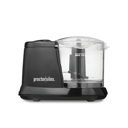 Proctor Silex Electric Food Chopper & Mini Food Processor, 1.5 Cup, Black