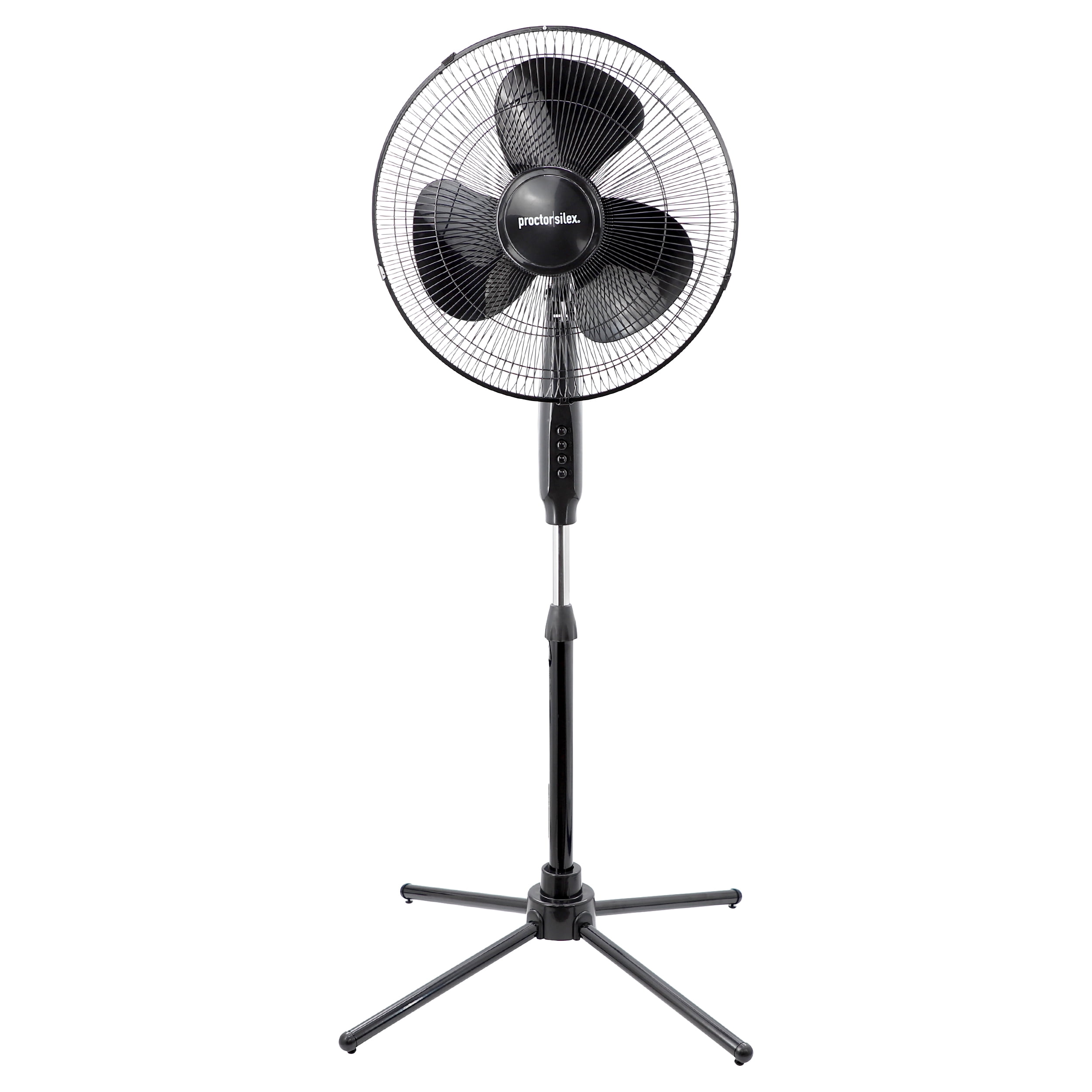 Proctor Silex 16 Inch 50w Oscillating Standing Fan in Black