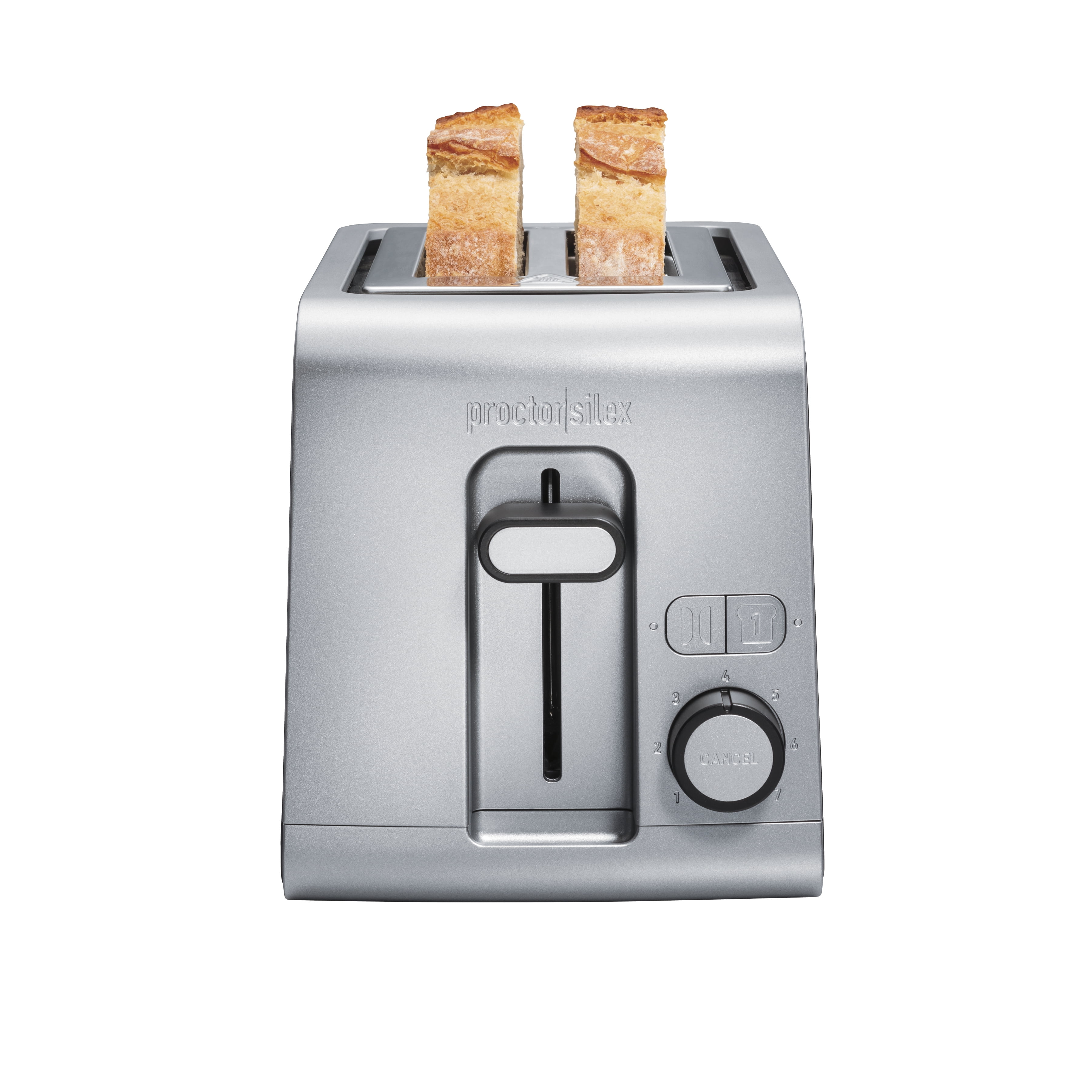 Proctor Silex Wide Slot 4-Slice Toaster - Black