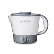 Proctor Silex Electric Hot Pot, 32 oz Capacity, Adjustable Heat from Warm to Boil, Nonstick Interior, White