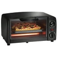 thumbnail image 1 of Proctor Silex 4 Slice Toaster Oven Broiler, 1050 Watts, Black, 31118PS, 1 of 5