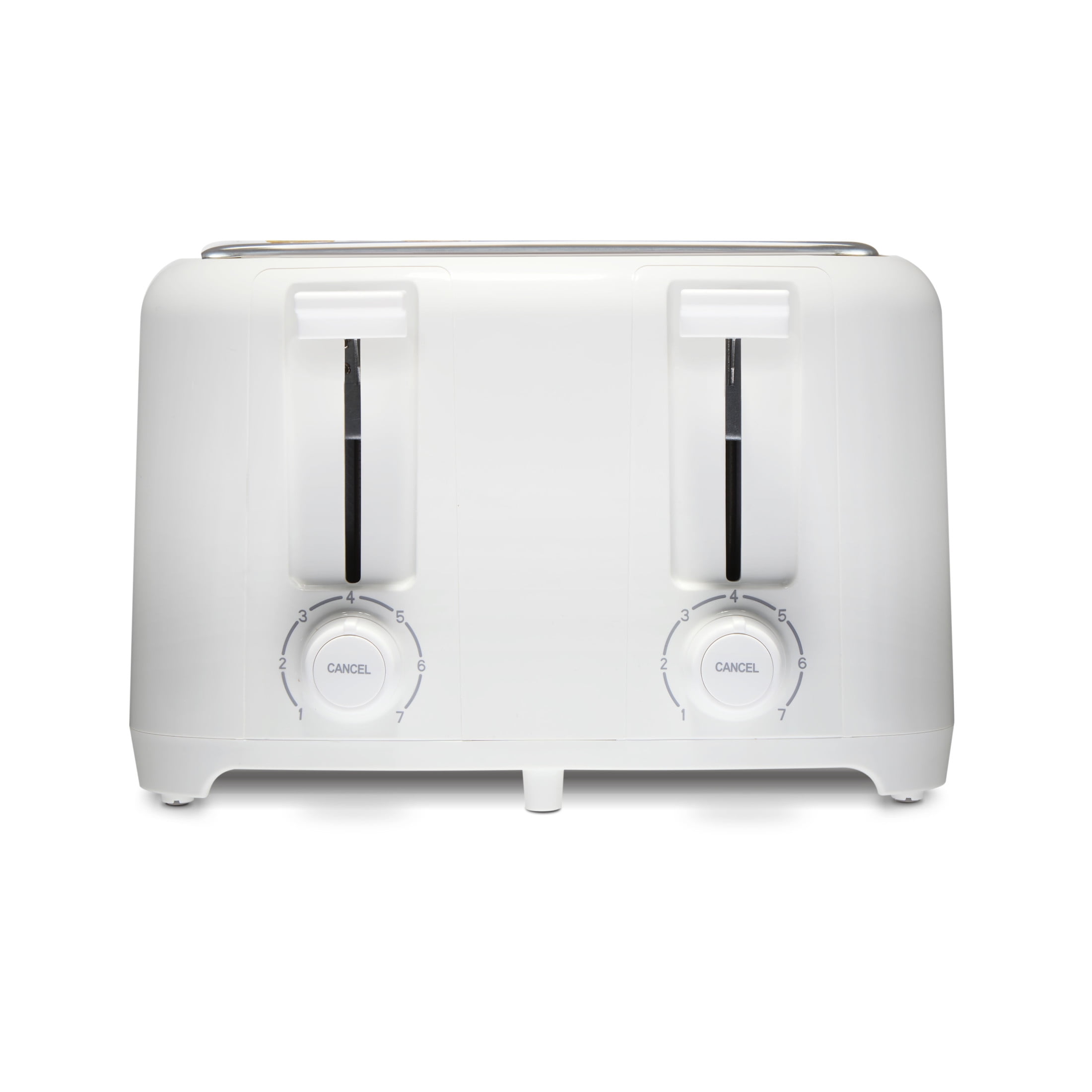 Proctor Silex 4-Slice Toaster with Extra-Wide Slots, Toast Boost, and Removable Crumb Tray, White