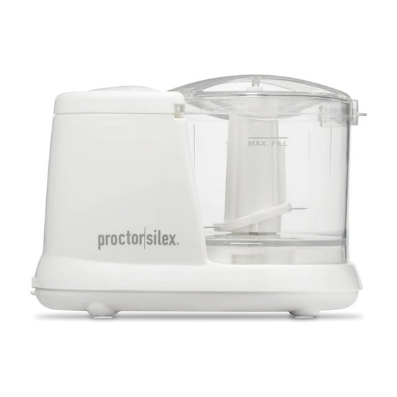 Proctor Silex Electric Food Chopper & Mini Food Processor, 1.5 Cup, White