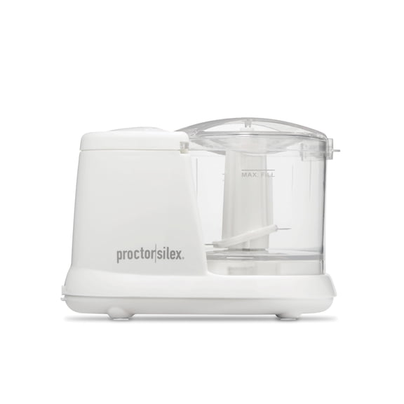 Proctor Silex Electric Food Chopper & Mini Food Processor, 1.5 Cup, White