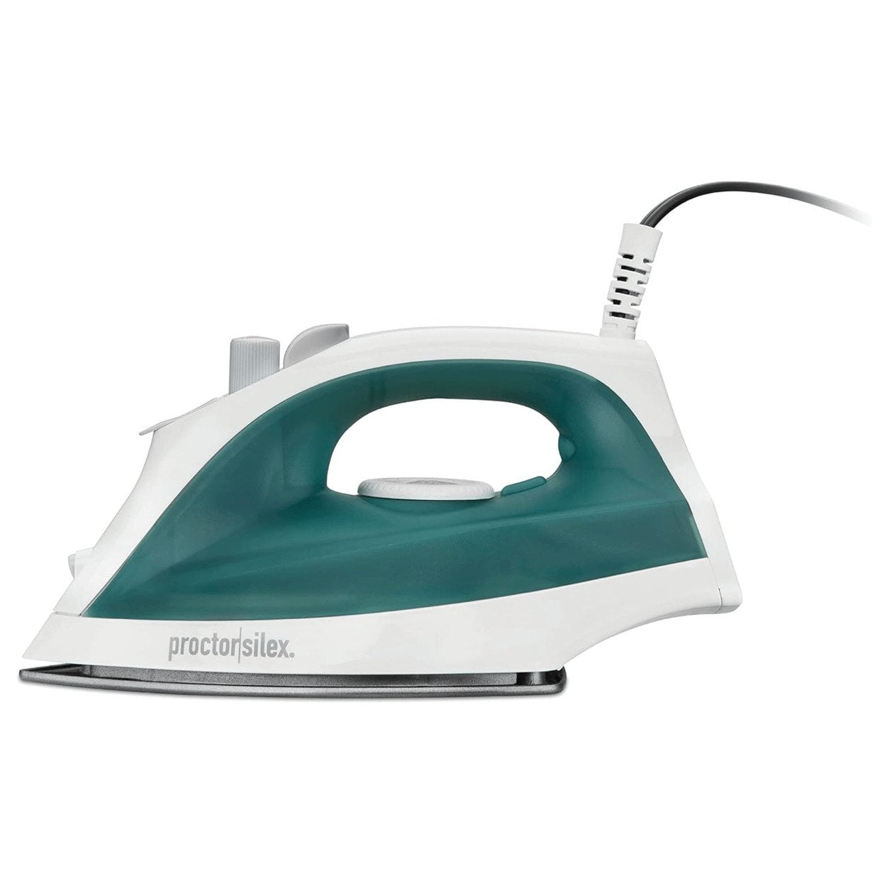 Proctor Silex Green and White Iron with Non-Stick Soleplate