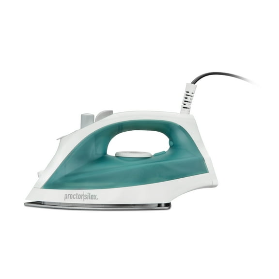 Proctor Silex Clothing Iron, Steam Iron for Clothes with Nonstick Soleplate, White