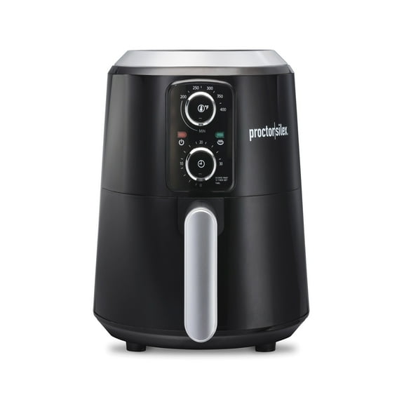Proctor Silex 3.7 Quart Air Fryer with Timer and Nonstick Basket, Black