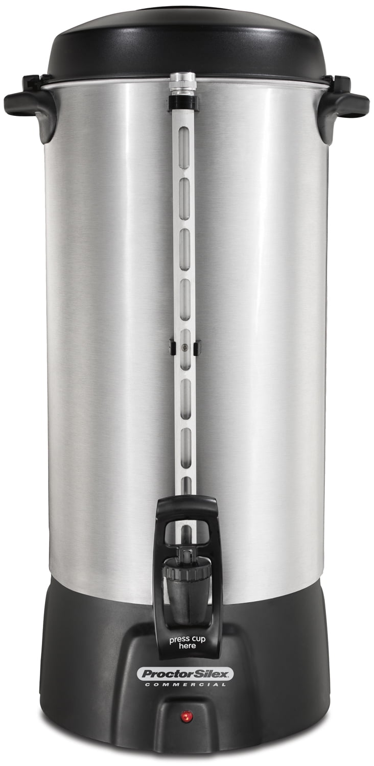 SYBO Premium Stainless Steel 50/100 Cup Commercial Coffee Urn 50 Cups + 1 Airpot