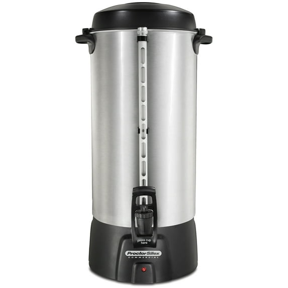 Proctor Silex Commercial 45100R 100 Cup Coffee Urn, 120V, Aluminum
