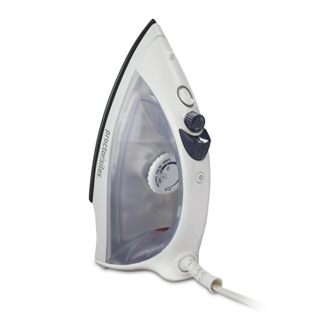 Proctor Silex Clothing Iron, Steam Iron for Clothes with Nonstick Soleplate, White