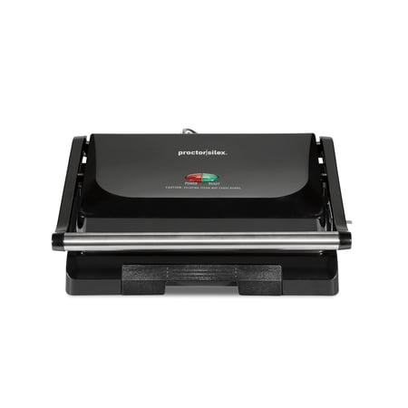 Proctor Silex Panini Press Sandwich Maker & Compact Grill with Nonstick Plates