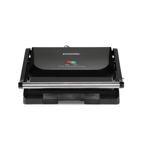 Proctor Silex Panini Press Sandwich Maker & Compact Grill with Nonstick Plates