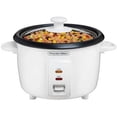thumbnail image 1 of Proctor Silex Rice Cooker & Food Steamer, 8 Cups Cooked (4 Cups Uncooked), White, 1 of 10